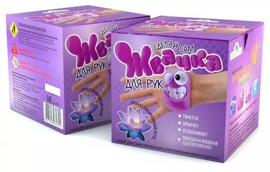 ИННОВАЦИИ ДЛЯ ДЕТЕЙ "Набор для опытов 816 Жвачка для рук Жемчужный лотос"