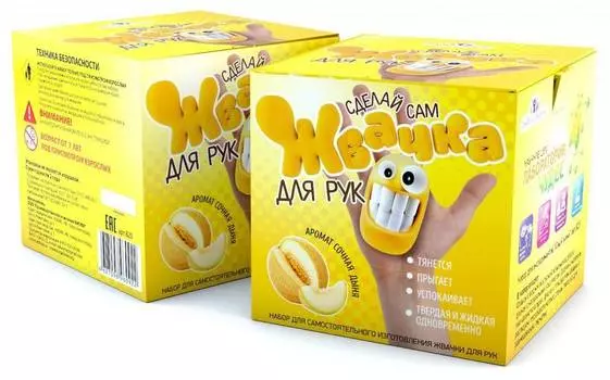ИННОВАЦИИ ДЛЯ ДЕТЕЙ "Набор для опытов 825 Жвачка для рук Сочная дыня"
