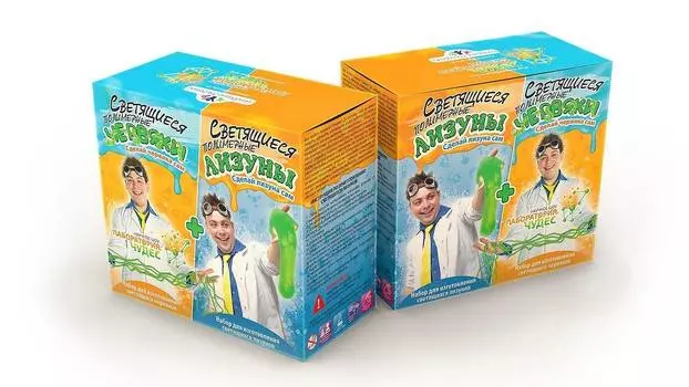 ИННОВАЦИИ ДЛЯ ДЕТЕЙ "Набор для опытов - Светящиеся червяки и лизуны | 828"