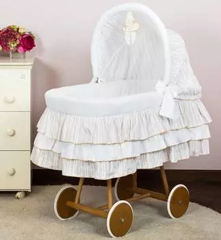 Italbaby Кроватка-люлька Love с капюшоном, кремовая