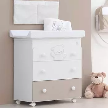 Italbaby Пеленальный комод Jolie, бело-шоколадный