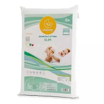 Italbaby Подушка в кроватку Slim, 38х58 см, белая