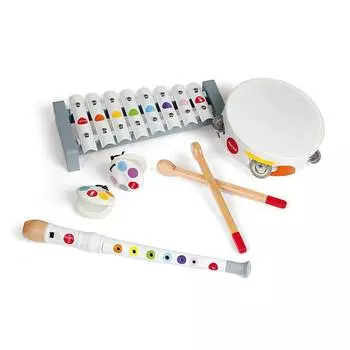 Janod Набор белых музыкальных инструментов