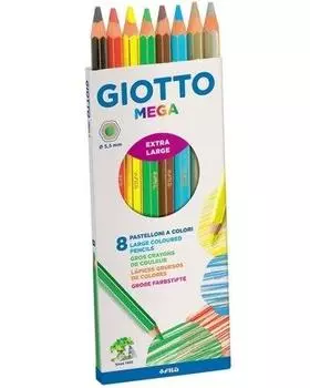 Карандаши GIOTTO 225400 Утолщенные 8 цв