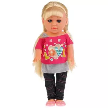 Карапуз Озвученная кукла Алина, 36 см, с набором одежды