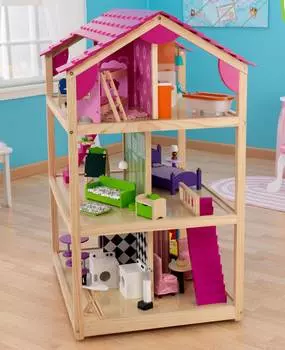 KidKraft Кукольный дом "Самый роскошный" с мебелью, на колесиках