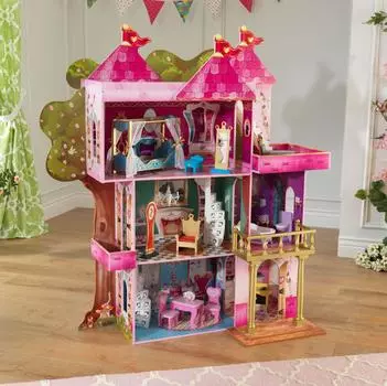 KidKraft Замок-дом для кукол Winx и Ever After High "Книга сказок" с мебелью