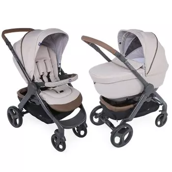 Коляска 2 в 1 Chicco Stylego Up Crossover Beige, бежевый