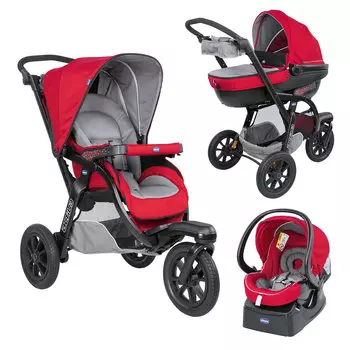 Коляска 3 в 1 Chicco Trio Activ3 Red Berry