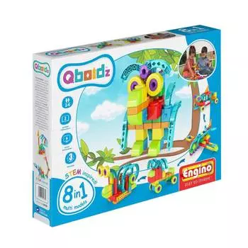 Конструктор ENGINO QB08B QBOIDZ Набор из 8 моделей. Сова