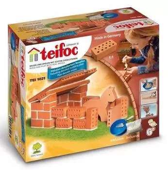 TEIFOC Конструктор Конюшня, TEI 1021, 20 деталей