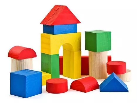 ТОМИК деревянный конструктор "6678-26", цветной, 26 деталей