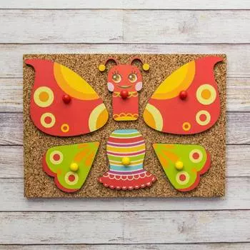 WoodlandToys Конструктор "Веселые гвоздики" Бабочки