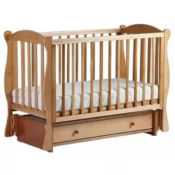 Кубаночка кровать маятниковая универсальная БИ 42 "Кубаночка-6", натуральный бук