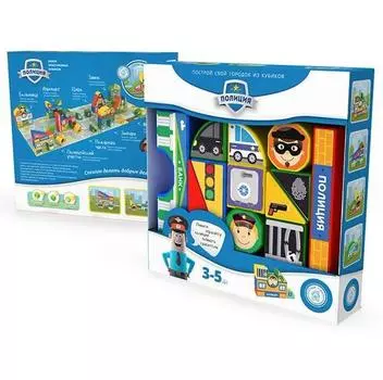 Кубики MAGNETICUS BLO-003-06 Полиция.