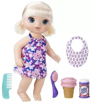 Куклы Baby Alive Малышка с мороженым