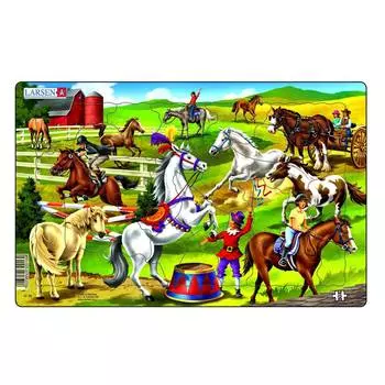 Larsen Пазл "Лошади", 25 элементов