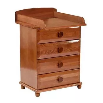 Лель Комод с пеленальным столиком узкий БИ 03, орех светлый