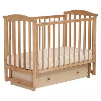 Лель кровать детская маятниковая поперечная АБ 15.2 "Лютик", натуральный бук