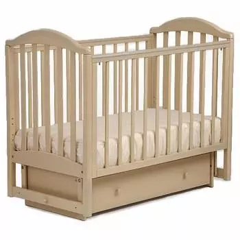 Лель кровать детская поперечная маятниковая АБ 17.2. "Лилия", слоновая кость