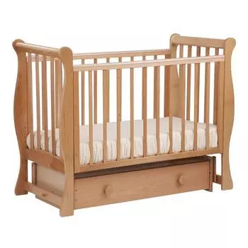 Лель Кровать маятниковая поперечная "Лаванда" АБ 21.2, цвет натуральный бук