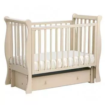 Лель Кровать маятниковая продольная "Лаванда" АБ 21.3, слоновая кость