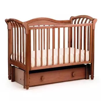 Лель Кровать "Азалия" маятниковая продольная, светлый орех