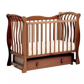 Лель Кровать "Ландыш" маятниковая поперечная, светлый орех