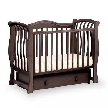 Лель Кровать "Маргаритка" маятниковая поперечная, махагон