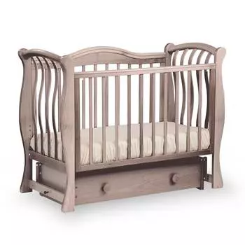 Лель Кровать "Маргаритка" маятниковая поперечная, отбеленный