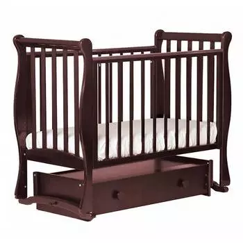 Лель кроватка детская универсальная АБ 21.4 "Лаванда", махагон