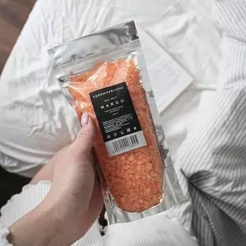 Leosilverhome Морская соль для ванны «Манго», 350 г