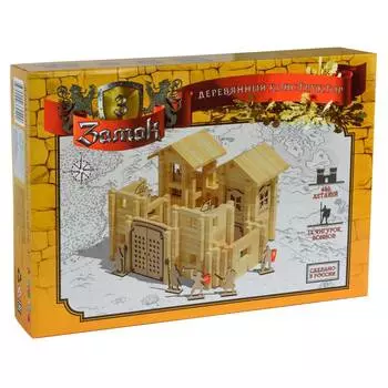 ЛЕСОВИЧОК Деревянный конструктор "Замок №3", 480 деталей