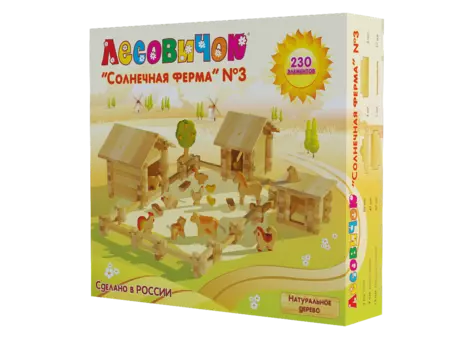 ЛЕСОВИЧОК "Солнечная ферма №3" - конструктор | 230 деталей