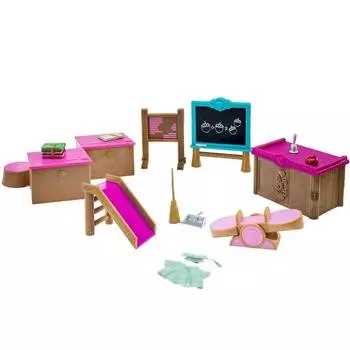Li'l Woodzeez Набор мебели игровой "Класс + игровая площадка"