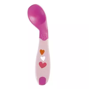 Ложка Chicco Babys First Spoon, 8 мес.+, розовая