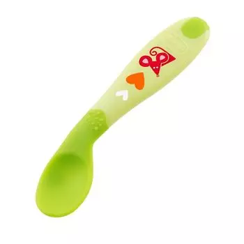 Ложка Chicco Babys First Spoon, 8 мес.+, зеленая