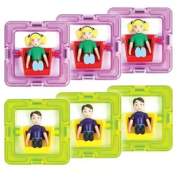 Magformers Магнитный конструктор 3 мальчика и 3 девочки