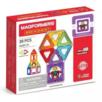 Magformers Магнитный конструктор Basic Plus 26 Set "Девочка"