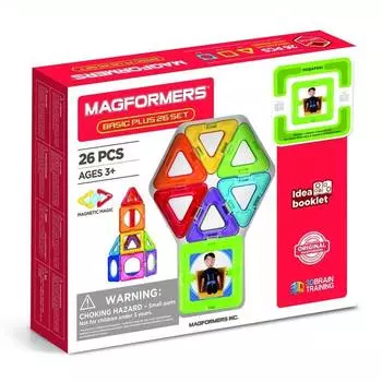 Magformers Магнитный конструктор Basic Plus 26 Set "Мальчик"