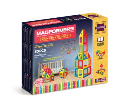 MAGFORMERS "Мой первый Магформер | 30702001 (63107)" конструктор магнитный 30 деталей
