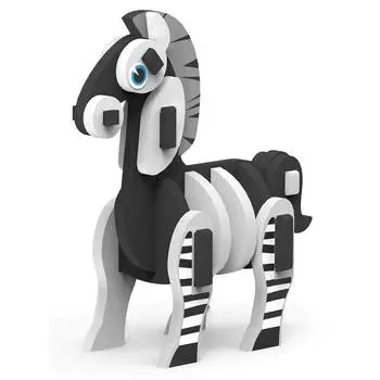 MAGNETICUS Игрушка сборная из мягких элементов Животные "Зебра"