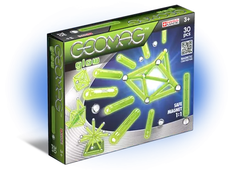 Магнитный конструктор GEOMAG 335 Glow 30 деталей