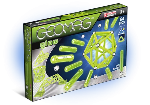 Магнитный конструктор GEOMAG 336 Glow 64 детали