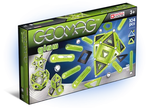 Магнитный конструктор GEOMAG 337 Glow 104 детали