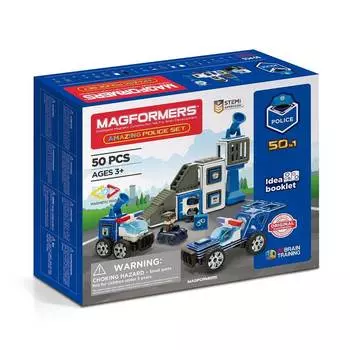 Магнитный конструктор Magformers Amazing Police Set