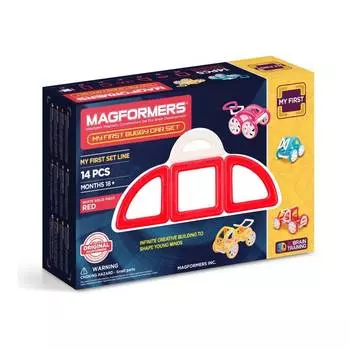 Магнитный конструктор MAGFORMERS My First Buggy-Красный