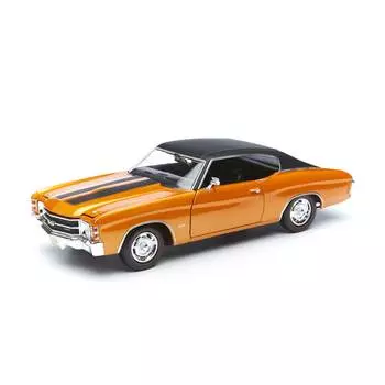 Maisto Машинка Chevrolet Chevelle Sport Coupe 1971, 1:18 оранжевая