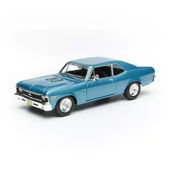 Maisto Машинка Chevrolet Nova SS 1970, 1:24 голубая