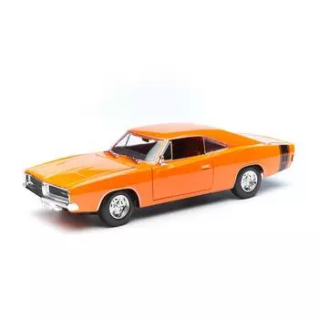 Maisto Машинка Dodge Charger R/T 1969, 1:18 оранжевая